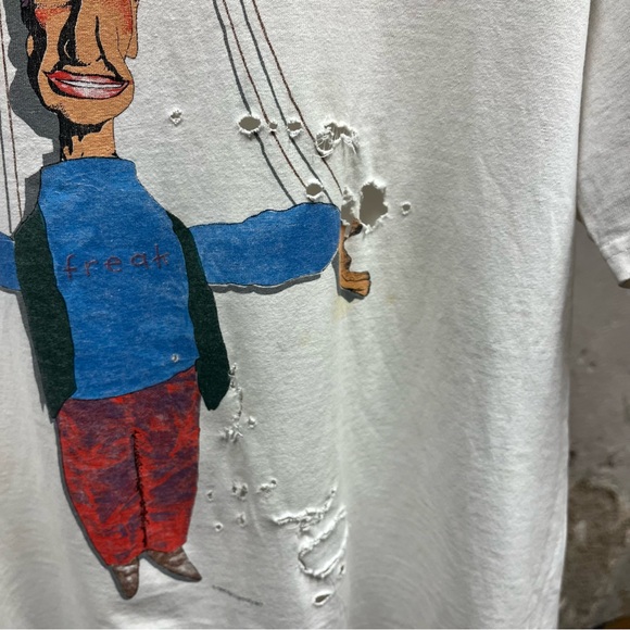 Pearl Jam White Freak Puppet Vintage Tour Double Sided Concert T-Shirt Large L - Picture 6 of 7